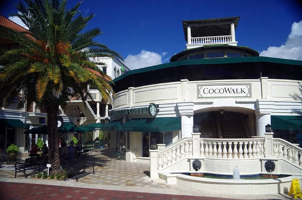 Balou46 · CC BY-SA 4.0 · https://commons.wikimedia.org/wiki/File:US-miami-cocowalk.jpg CocoWalk / Coconut Grove, Miami