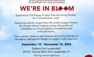 visitlauderdale.com The Poppy Project Pop-Up Living Garden at Galleria Fort Lauderdale, Fort Lauderdale