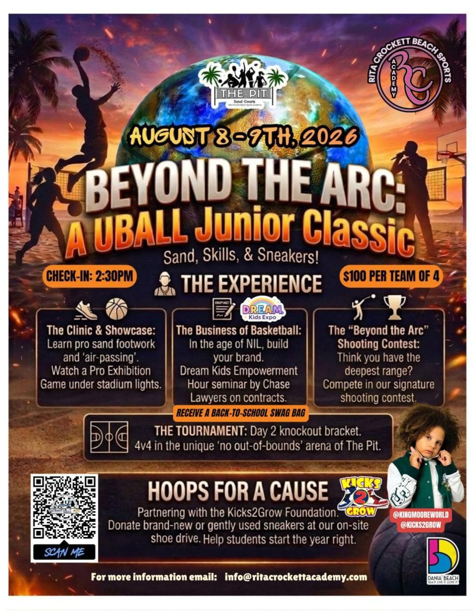 visitlauderdale.com U-Ball event (Beach Basketball) Tournament and Meeting Legends, Dania Beach