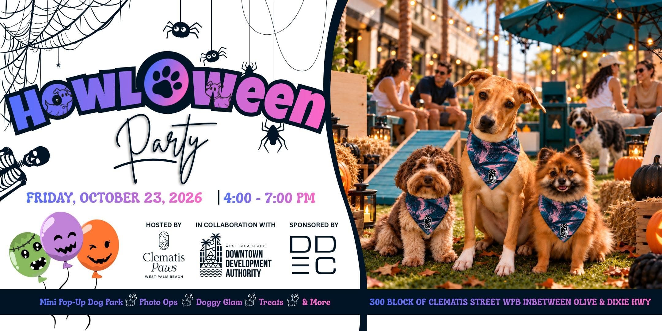 downtownwpb.com Yappy Hour HOWL-o-ween Party, West Palm Beach